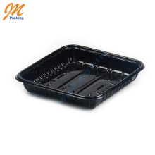 Custom black blister pp tray party disposable plastic plates